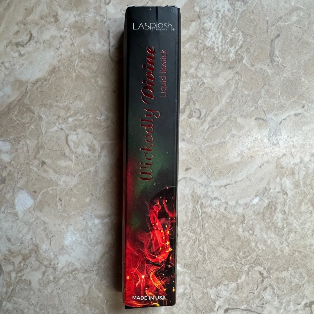 LASplash Wickedly Divine Liquid Lipstick Wrath Red New in Box